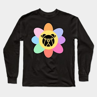 Dog Flower Long Sleeve T-Shirt